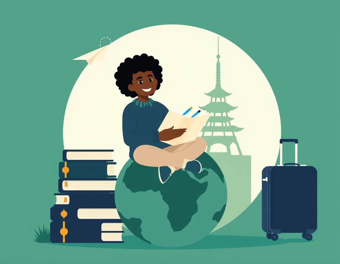 Étudiant africain se préparant à partir étudier en Chine